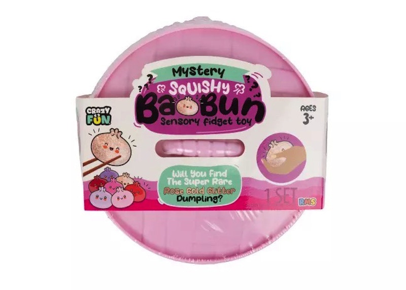 Chubby Dumpling Squishy - kawaii bao bun squishy in bamboo steamer basket
