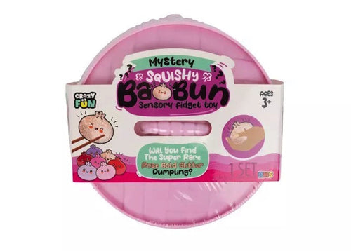Chubby Dumpling Squishy - kawaii bao bun squishy in bamboo steamer basket
