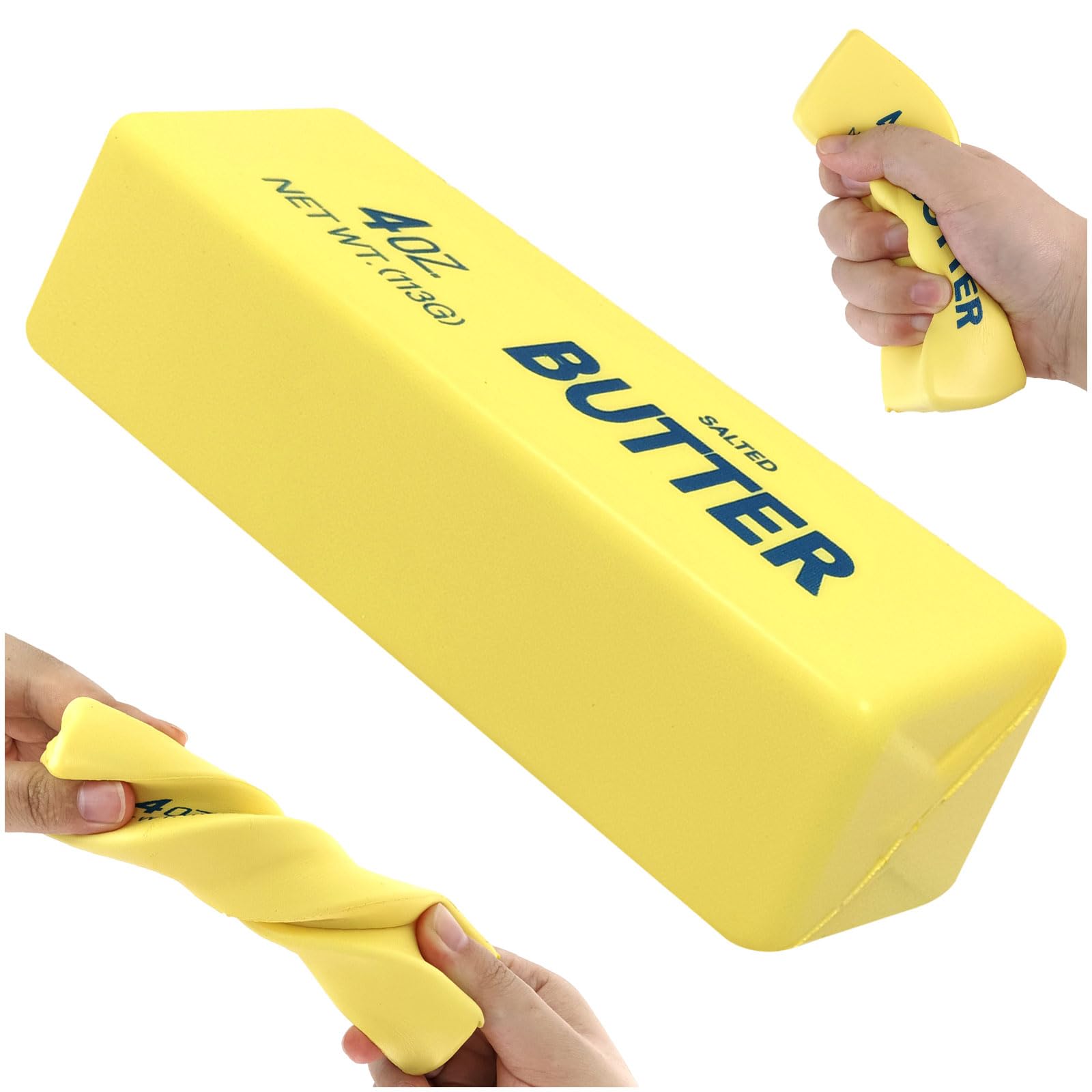 Viral Butter Squishy - slow rising yellow butter bar squeeze toy