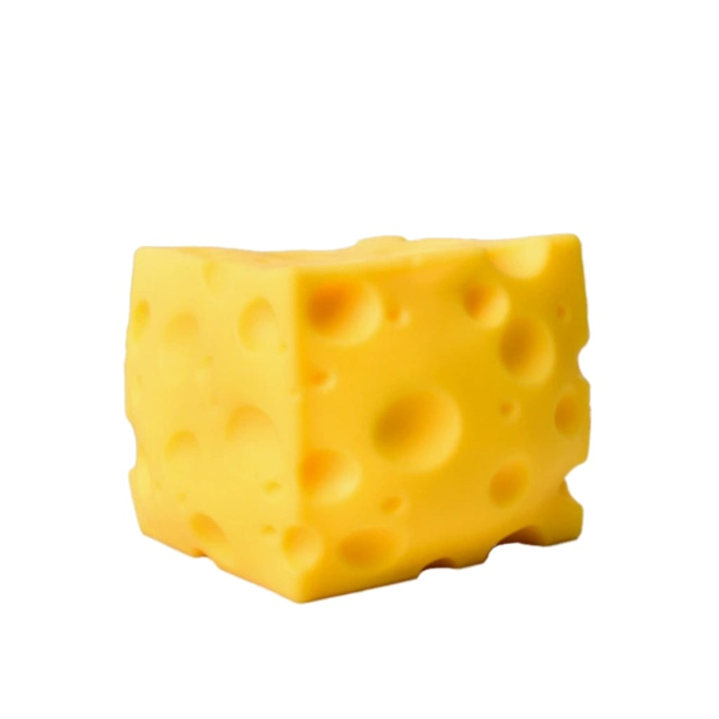 Giant Cheese Block Squishy - white background